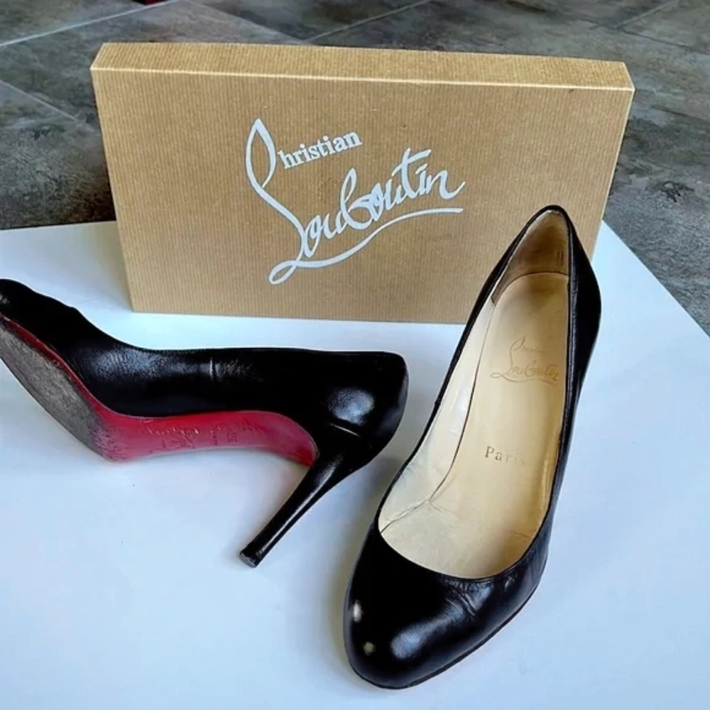 Christian Louboutin simple pump 85 kid in black - Picture 1 of 10